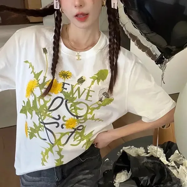 ロエベ タンポポ ダンデライオン アナグラム アクティブ Tシャツ loe2572