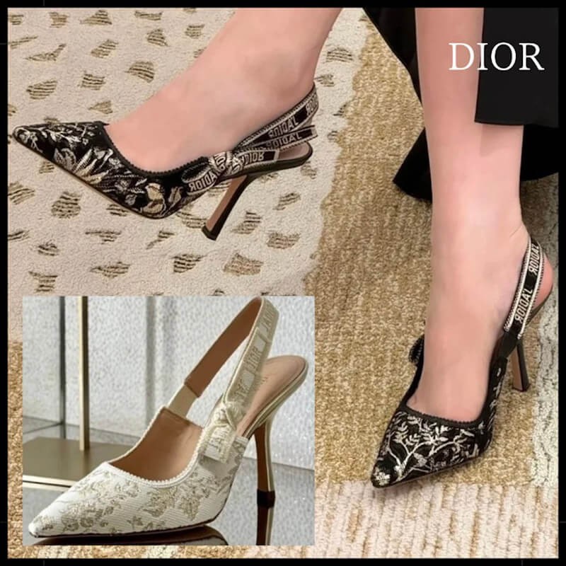 Dior JAdior ディオール  スリングバック パンプス ピンヒール KDP920LJE_S21X 足元上品に♪