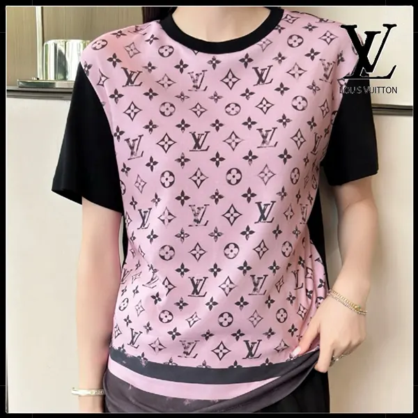 ルイヴィトン モノグラム フロントTシャツ 偽物 1AIAZY