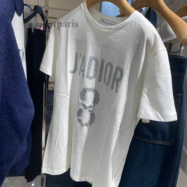 ディオール JADIOR 8 Tシャツ 偽物 コットン リネン ジャージー 213T03TC003