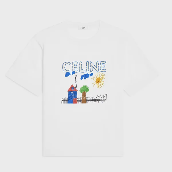 セリーヌ コットンTシャツ コピー t-shirt in cotton 選べる3色 RX0D5507Z