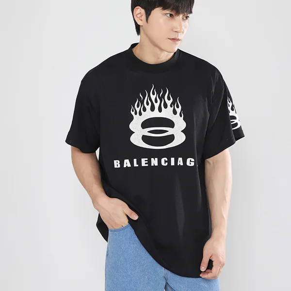 ★バレンシアガ★バーニング ユニティ オーバーサイズ Tシャツ 偽物 bl2572