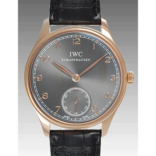 IWCコピー ポルトギーゼ ハンドワインド IW545406手巻き メンズ ピンクゴールド グレー アラビア