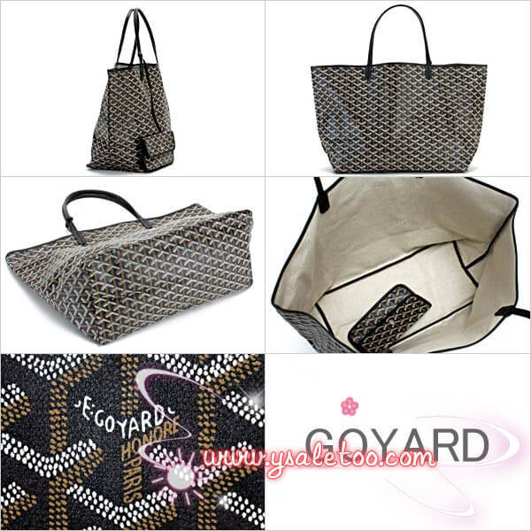 即日配送 ゴヤールGOYARD トートバッグ コピー メンズ レディース ブラック(黒)AMALOUIS GM 01 NOIR サンルイGM 高級 ブランド